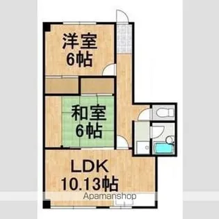 サンフラワーマンション【301号室】の間取り