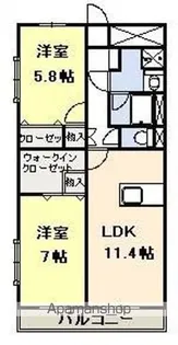 グローリエ【101号室】の間取り