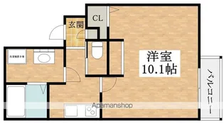 エヌエムサンカンテドゥ【3階】の間取り