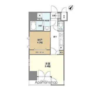 コードテラス東日本橋【10階】の間取り