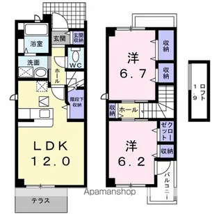 グレースコート C【1階】の間取り