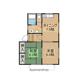 グリーンコーポ植木2号館【203号室】の間取り