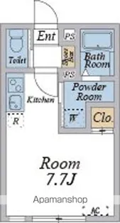 OTS新検見川【1階】の間取り