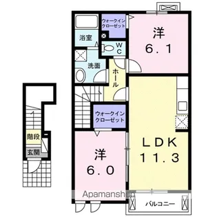 アグレアーブルⅤ【2階】の間取り