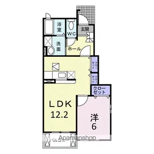 マナ マルベリーB【1階】の間取り