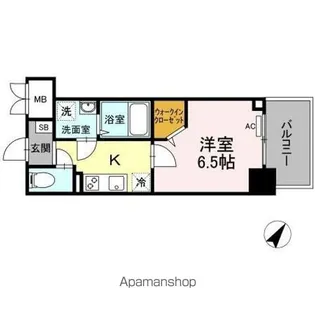 QUARANTEーDEUX KITASENDAI【6階】の間取り