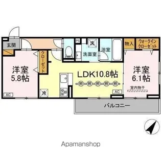 フライハイト【2階】の間取り