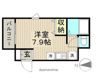 GRAUHAUS【101号室】の間取り
