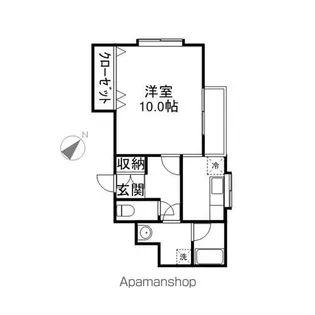 ハイツEVOLUTION【F号室】の間取り
