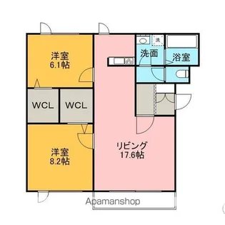 ビラミカエルNO.7【1階】の間取り