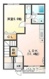 ボンヌールパンションⅠ【1階】の間取り