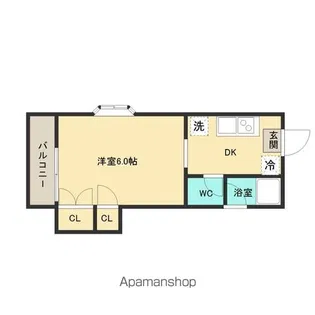 ホワイトヴィレッジ【1階】の間取り