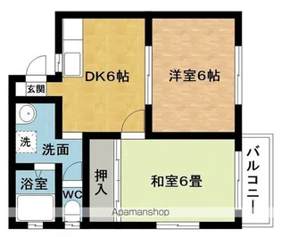 コーポミカサA【1階】の間取り