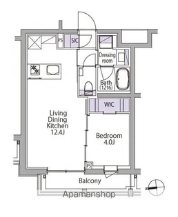 イプセ白金台【4階】の間取り