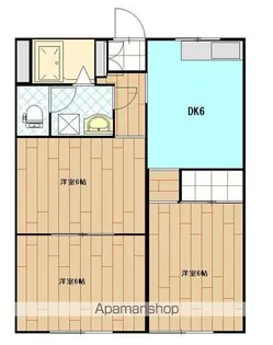 メゾン千塚【202号室】の間取り