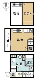 LE COCON 豊【1階】の間取り
