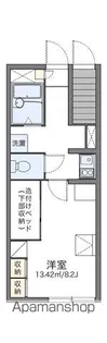 レオパレスフォンティーヌ 北【105号室】の間取り