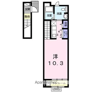 ガーデンハウスM C【2階】の間取り