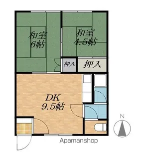 川原井マンション【2階】の間取り