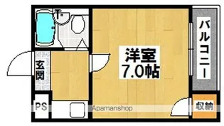 コスモレジデンス墨江【6-E号室】の間取り