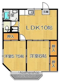レジデンス大和【2階】の間取り