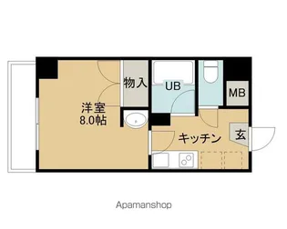 グランソール東照宮【3階】の間取り