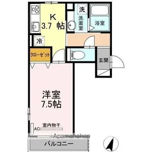 メルベーユ【3階】の間取り