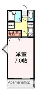 牛川南台【2-1号室】の間取り