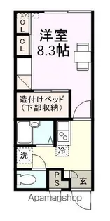 メイリリー野中【202号室】の間取り