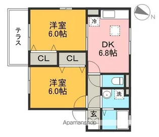 ジュパールⅠ【1階】の間取り