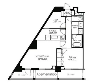 パークキューブ目黒タワー【4階】の間取り
