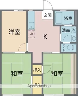 メゾン南風【102号室号室】の間取り