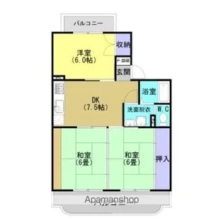 ビューヒルズ【2階】の間取り