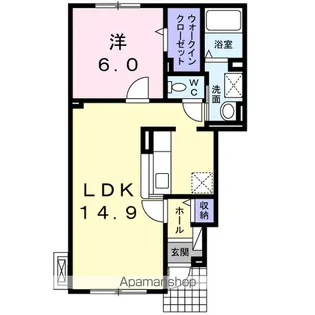 スパライ銀世 Ⅱ【1階】の間取り