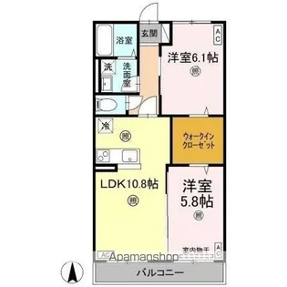 ベルティルミナス【3階】の間取り