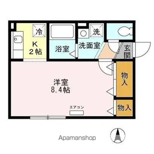 メゾンドピュアライフ【1階】の間取り