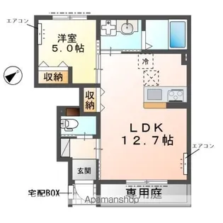 (仮称)柏市柏アパート【1階】の間取り