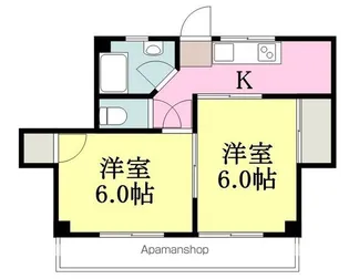 コーポ若藤【3階】の間取り