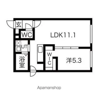 サンライン美園公園【4階】の間取り