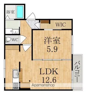 フレグランスU A棟【1階】の間取り