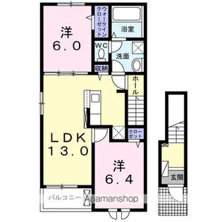 プレジデント Ⅱ【2階】の間取り