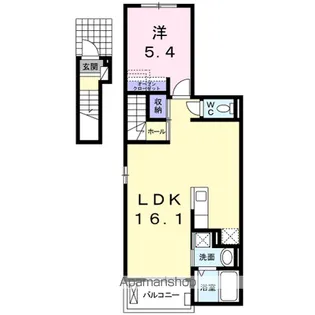 カルム笠寺【2階】の間取り