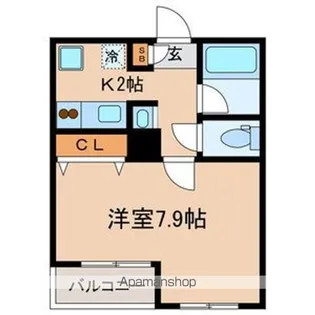 パラシオ北綾瀬【105号室号室】の間取り