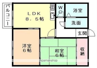 コーポ潮風【203号室】の間取り