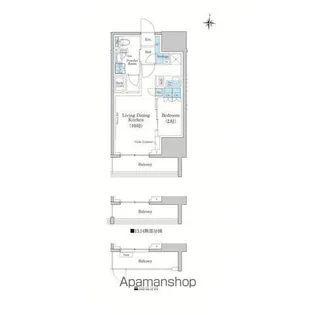 スタイリオ蒲田WEST【7階】の間取り