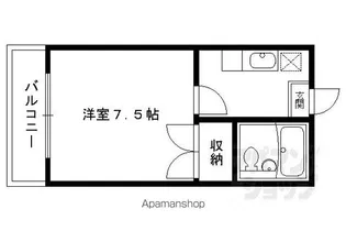 シェモア【203号室】の間取り