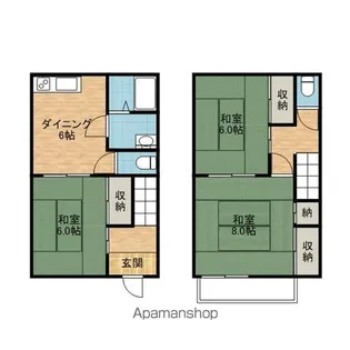 オリーブハウス【1階】の間取り