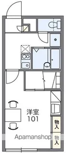 レオパレスESPOIR A【108号室】の間取り