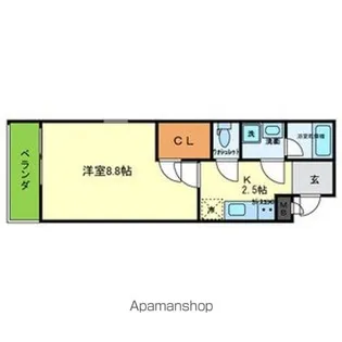 グランピア鳳【2階】の間取り