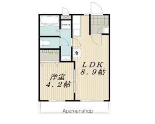 ハイブリエ【202号室】の間取り